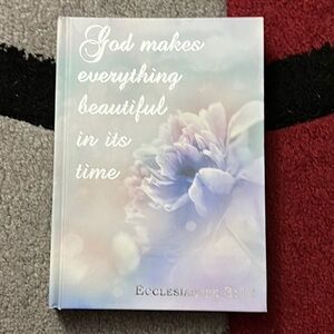 Inspirational Floral Journal - Blue and White